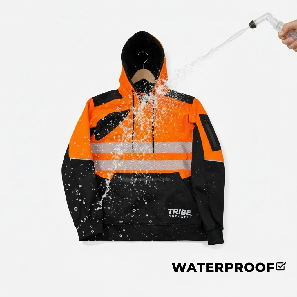 Tribe Waterproof High Visibility Work Hoodie