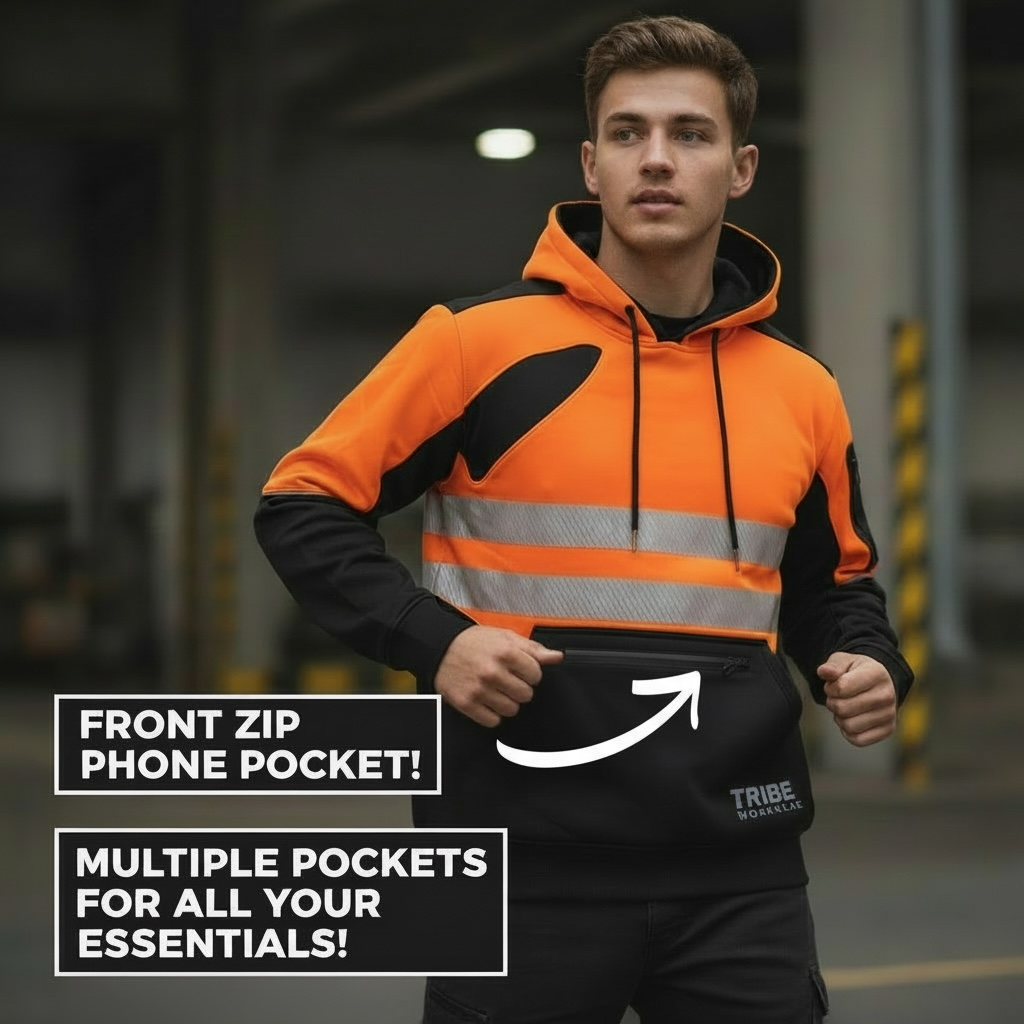 Tribe Waterproof High Visibility Work Hoodie