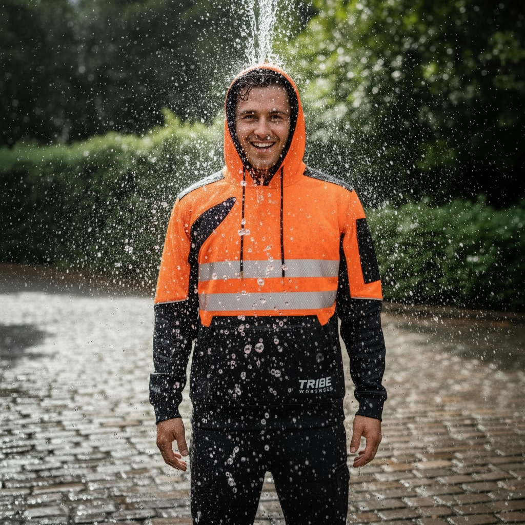 Tribe Waterproof High Visibility Work Hoodie